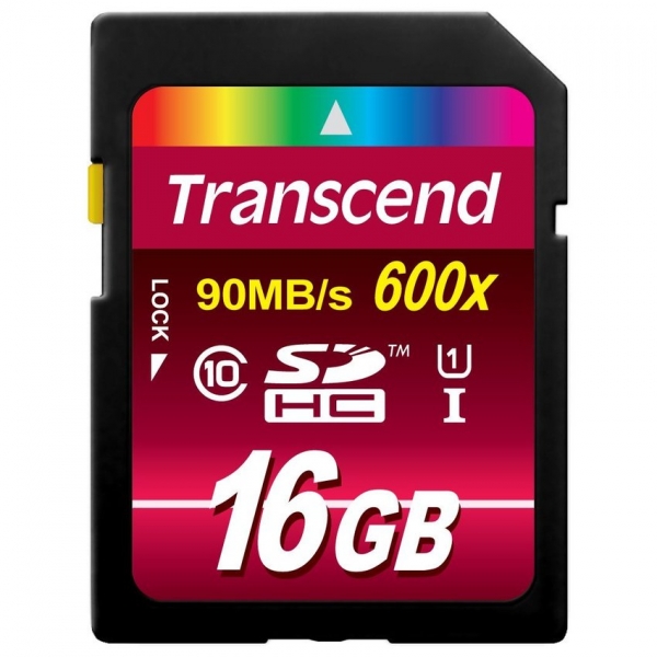 Transcend SD CARD SDHC Class 10 UHS-I 600x 16GB