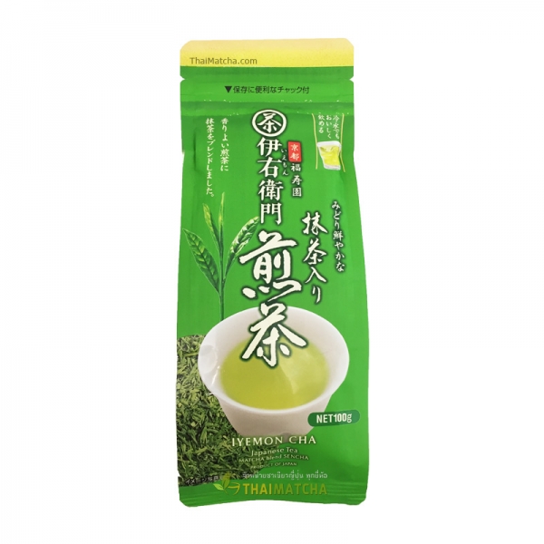 IEMON Green Tea ชาเขียวใบ อิม่อน ผสมมัทฉะจากเมืองอุจิ