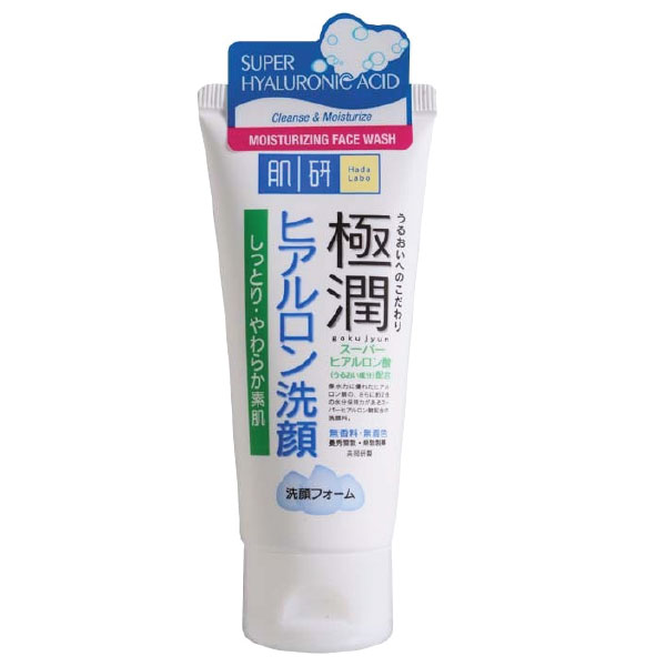 โฟมล้างหน้า HADA LABO Super Hyaluronic Acid. Moisturizing Face Wash