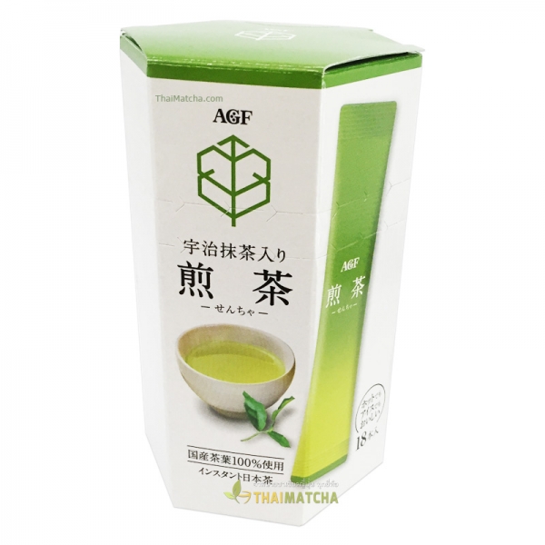 AGF Uji Green Tea Stick อุจิมัทฉะ ชนิดซอง บรรจุ 18 ซองเล็ก